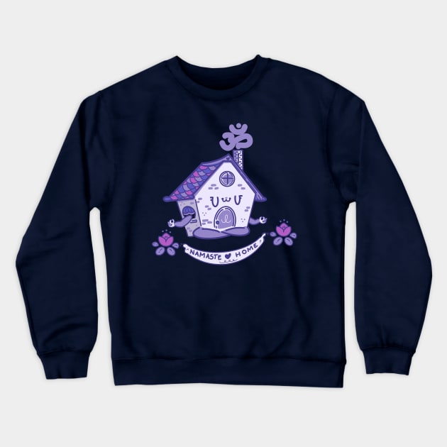 Namaste Home Crewneck Sweatshirt by Fluffymafi